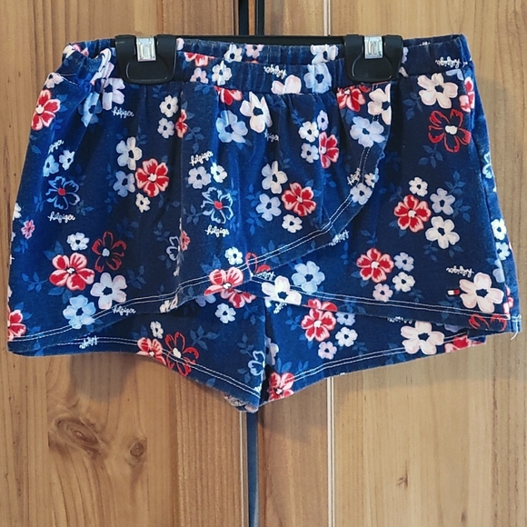GUC Tom Hilfiger Navy Blue/Red Floral Girls Size 8 Skort - Picture 1 of 3